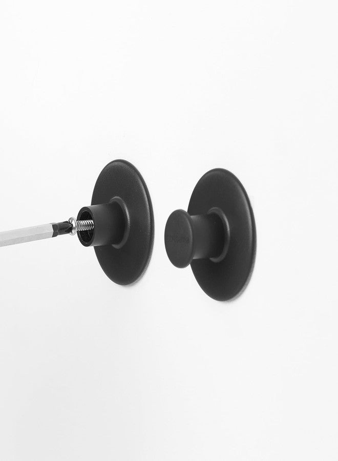 Brabantia Renew Towel Hooks for Clothes, Towels, Drill or No Drill Wall Hooks for Bathroom, Kitchen & Door Screws and Double-Sided Tape Included.. - Image 4